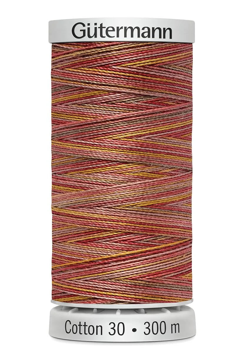 Gutermann Sulky Cotton No.30: Variegated: 300m Spools - Various Colours