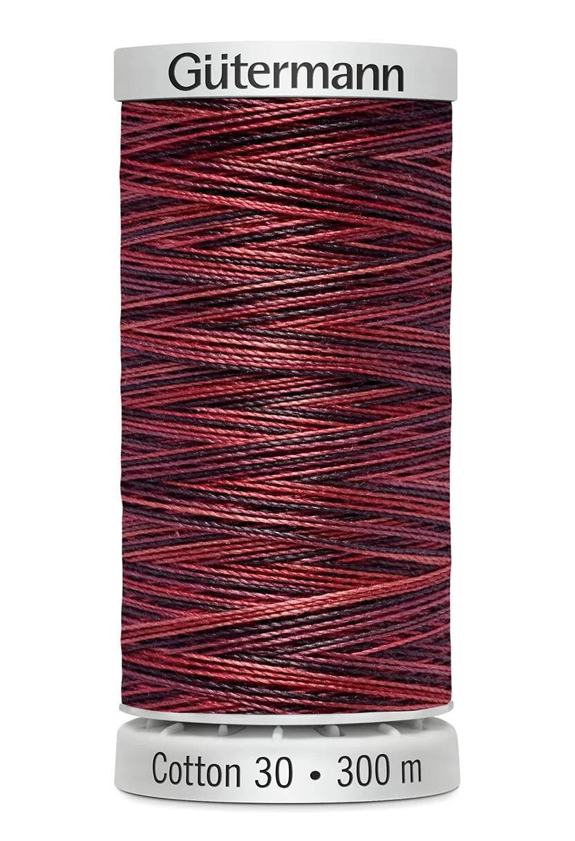 Gutermann Sulky Cotton No.30: Variegated: 300m Spools - Various Colours