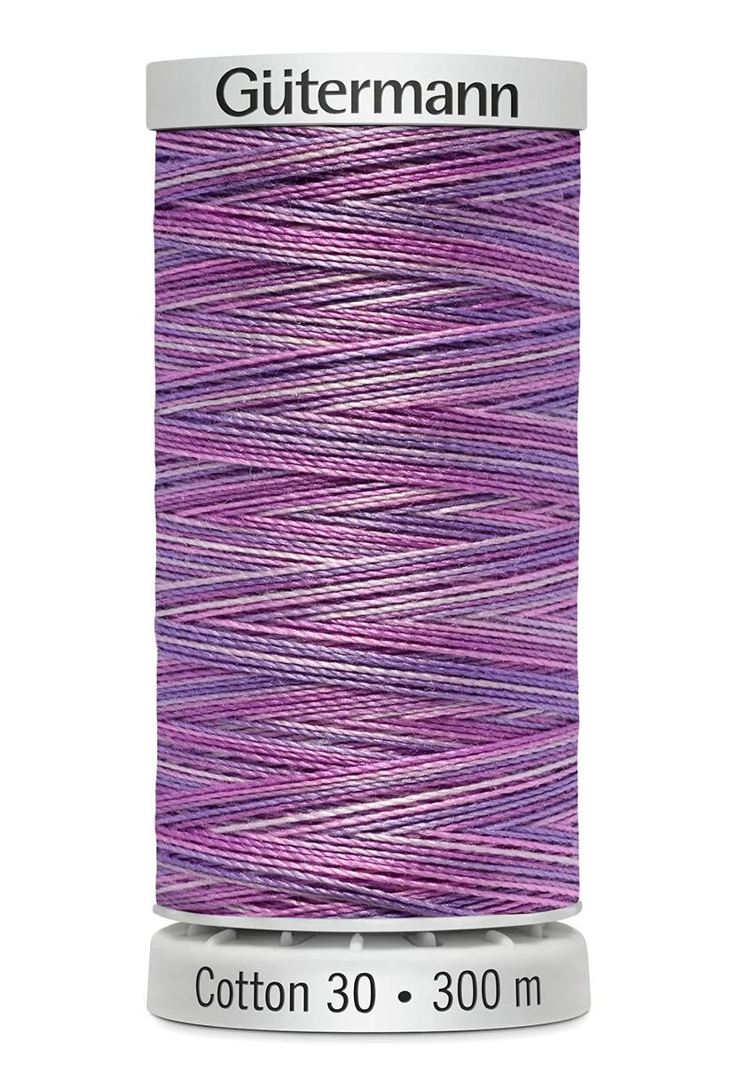Gutermann Sulky Cotton No.30: Variegated: 300m Spools - Various Colours
