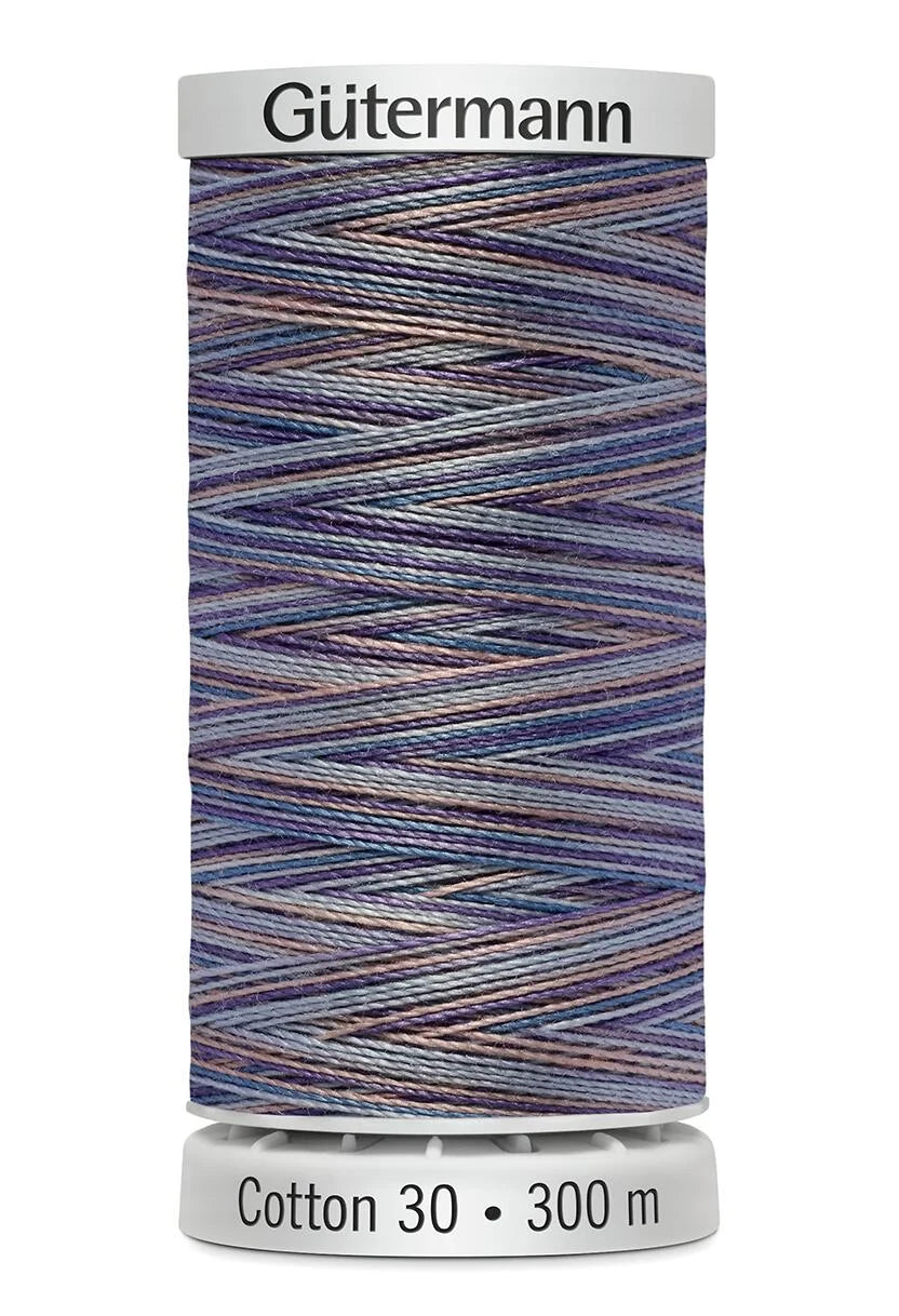 Gutermann Sulky Cotton No.30: Variegated: 300m Spools - Various Colours