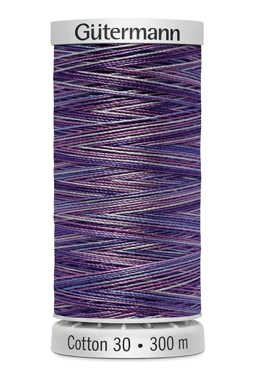 Gutermann Sulky Cotton No.30: Variegated: 300m Spools - Various Colours