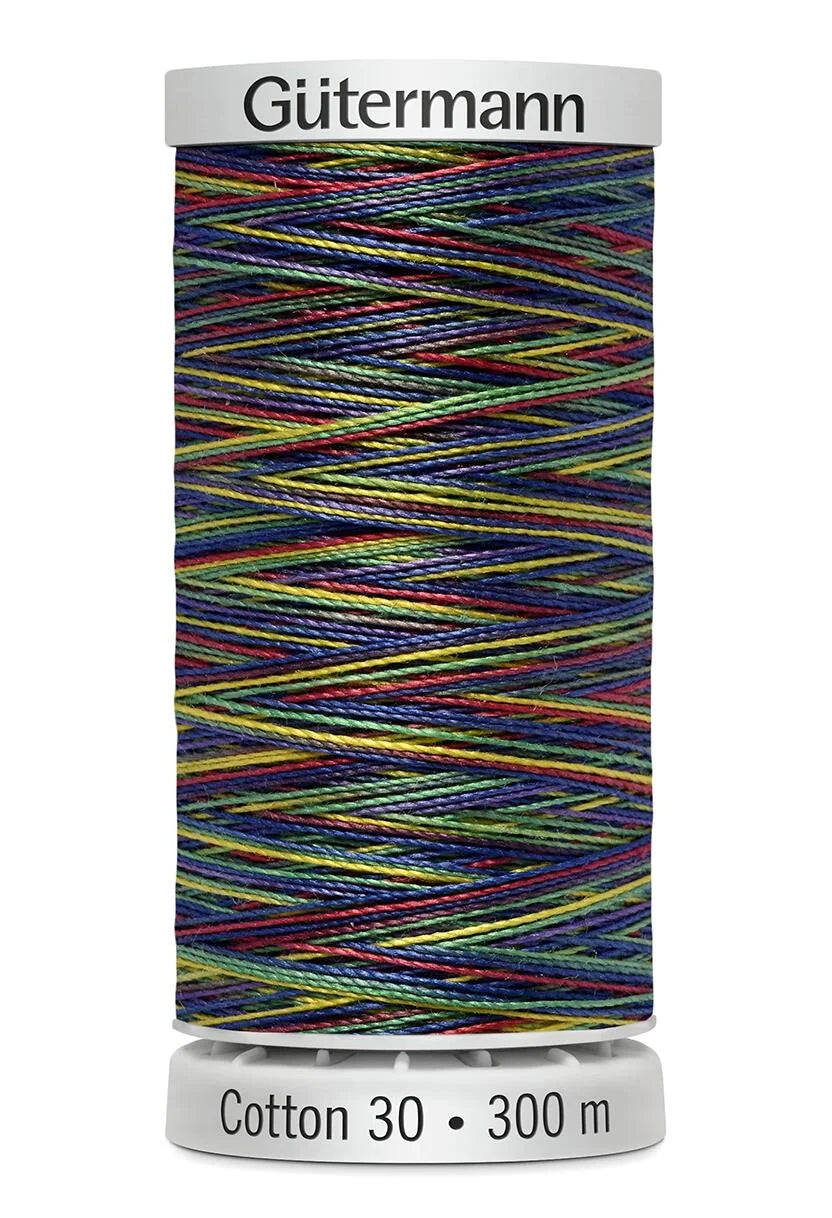 Gutermann Sulky Cotton No.30: Variegated: 300m Spools - Various Colours