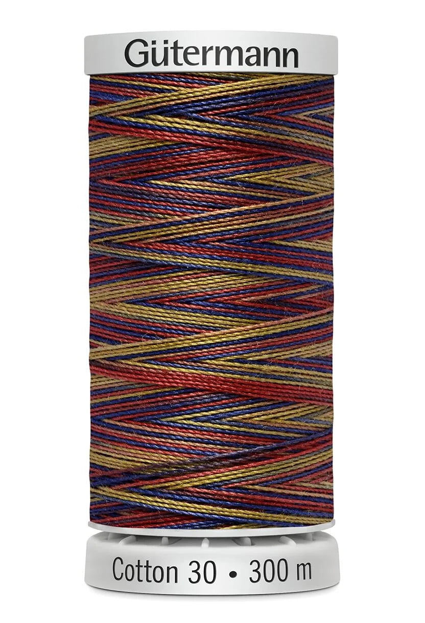 Gutermann Sulky Cotton No.30: Variegated: 300m Spools - Various Colours