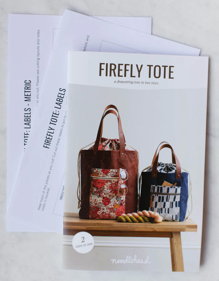 Firefly Drawstring Tote Bag Pattern - from Noodlehead