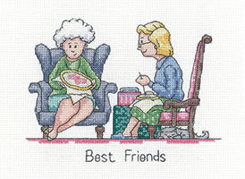 Best Friends - Counted Cross Stitch Embroidery