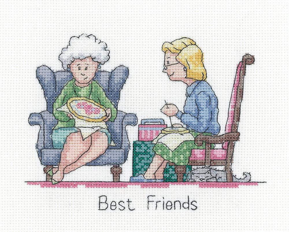 Best Friends - Counted Cross Stitch Embroidery