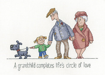 Family Circle of Love - Counted Cross Stitch Embroidery