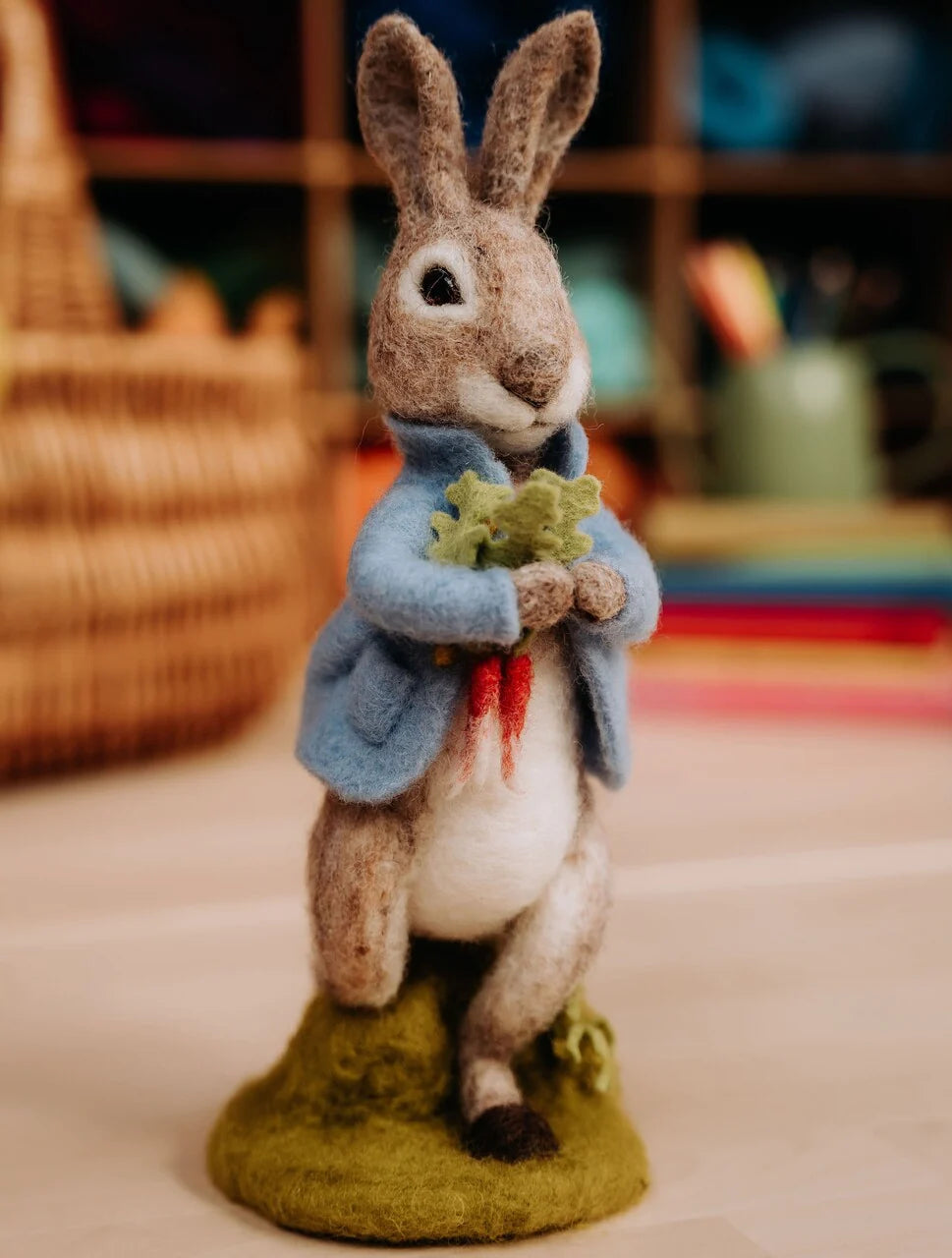 Peter Rabbit and the stolen radishes Needle Felting Kit from The Crafty Kit Company