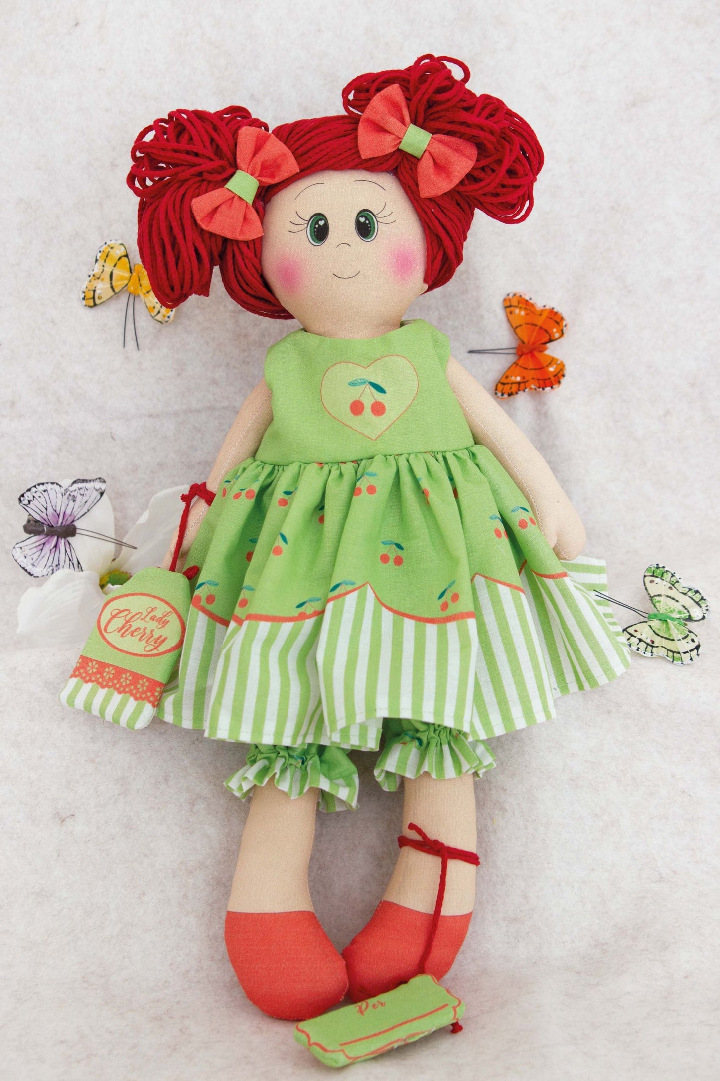 Lady Cherry Dolls Pattern - Easy to Make Dolly Pattern