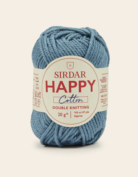 Sirdar Happy Cotton DK - 100% Cotton DK Yarn In A Mini 20g ball