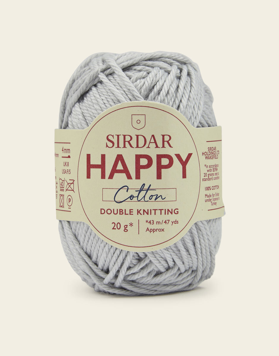 Sirdar Happy Cotton DK - 100% Cotton DK Yarn In A Mini 20g ball