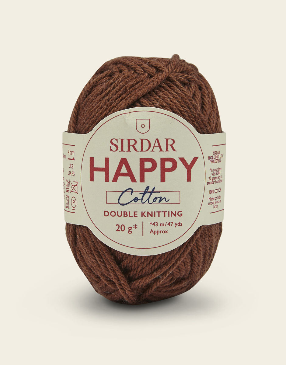 Sirdar Happy Cotton DK - 100% Cotton DK Yarn In A Mini 20g ball