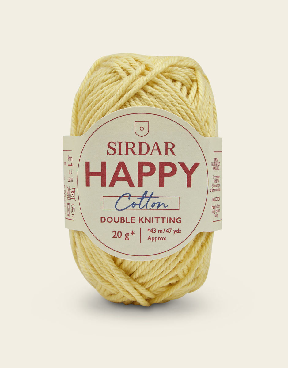 Sirdar Happy Cotton DK - 100% Cotton DK Yarn In A Mini 20g ball