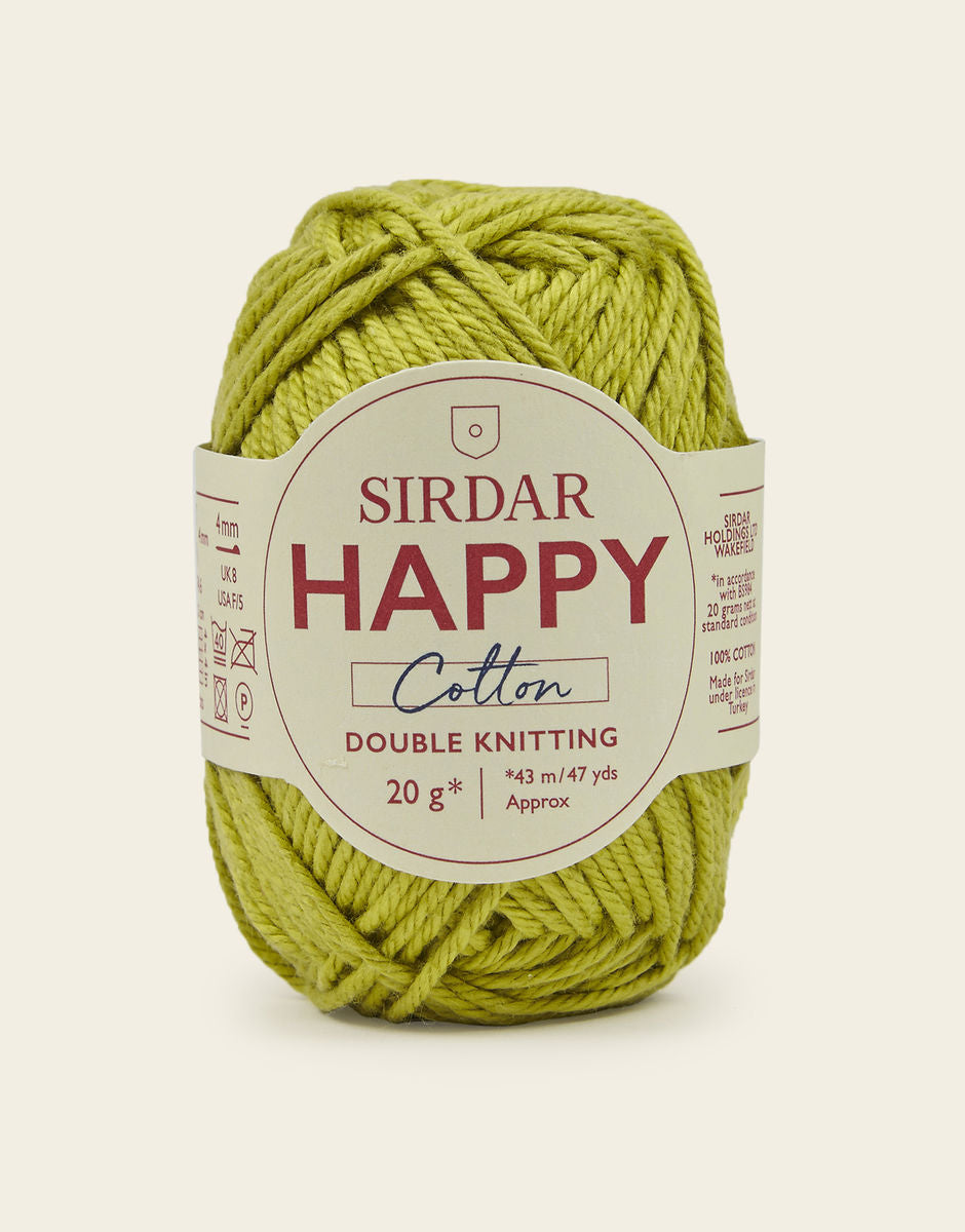 Sirdar Happy Cotton DK - 100% Cotton DK Yarn In A Mini 20g ball