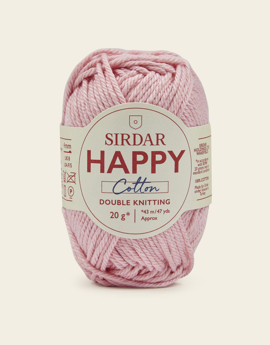 Sirdar Happy Cotton DK - 100% Cotton DK Yarn In A Mini 20g ball