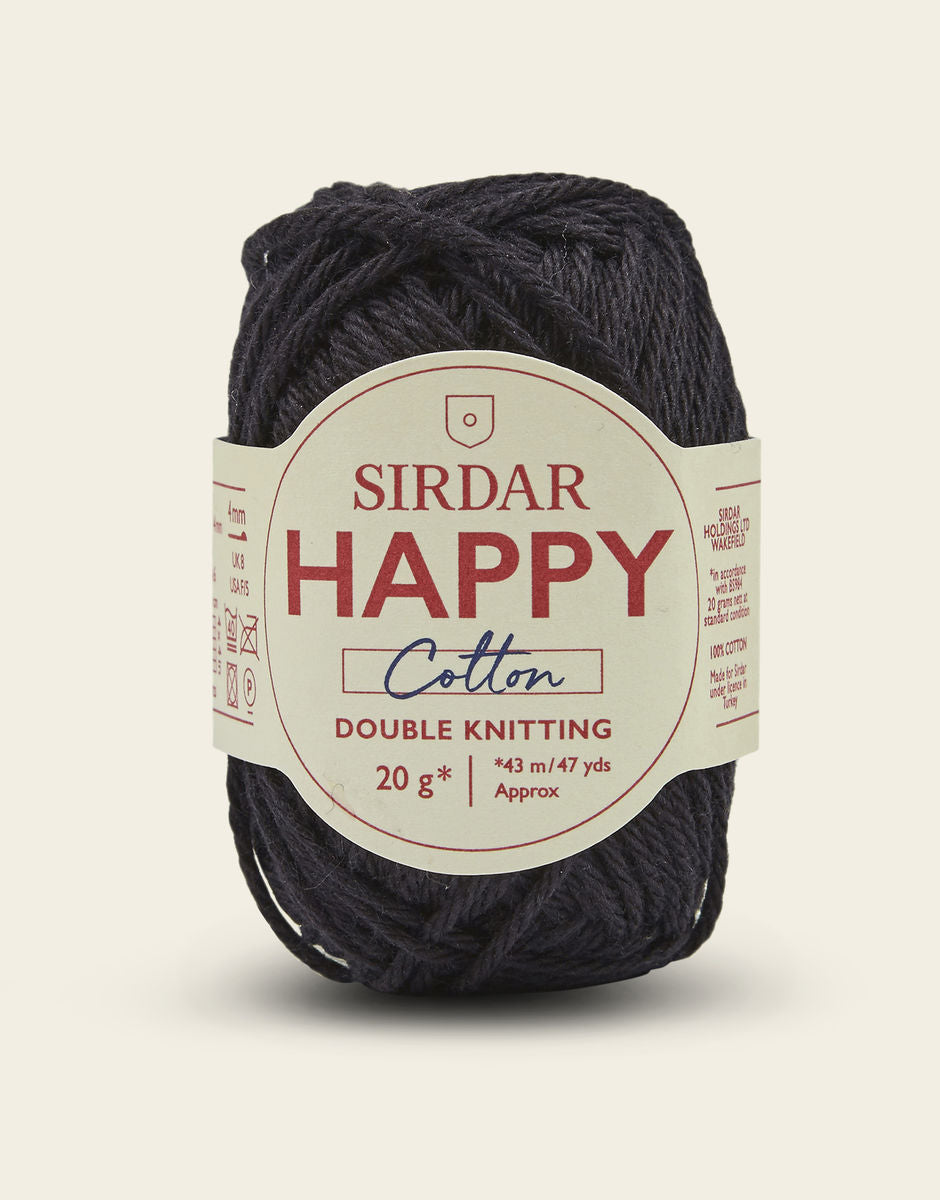 Sirdar Happy Cotton DK - 100% Cotton DK Yarn In A Mini 20g ball