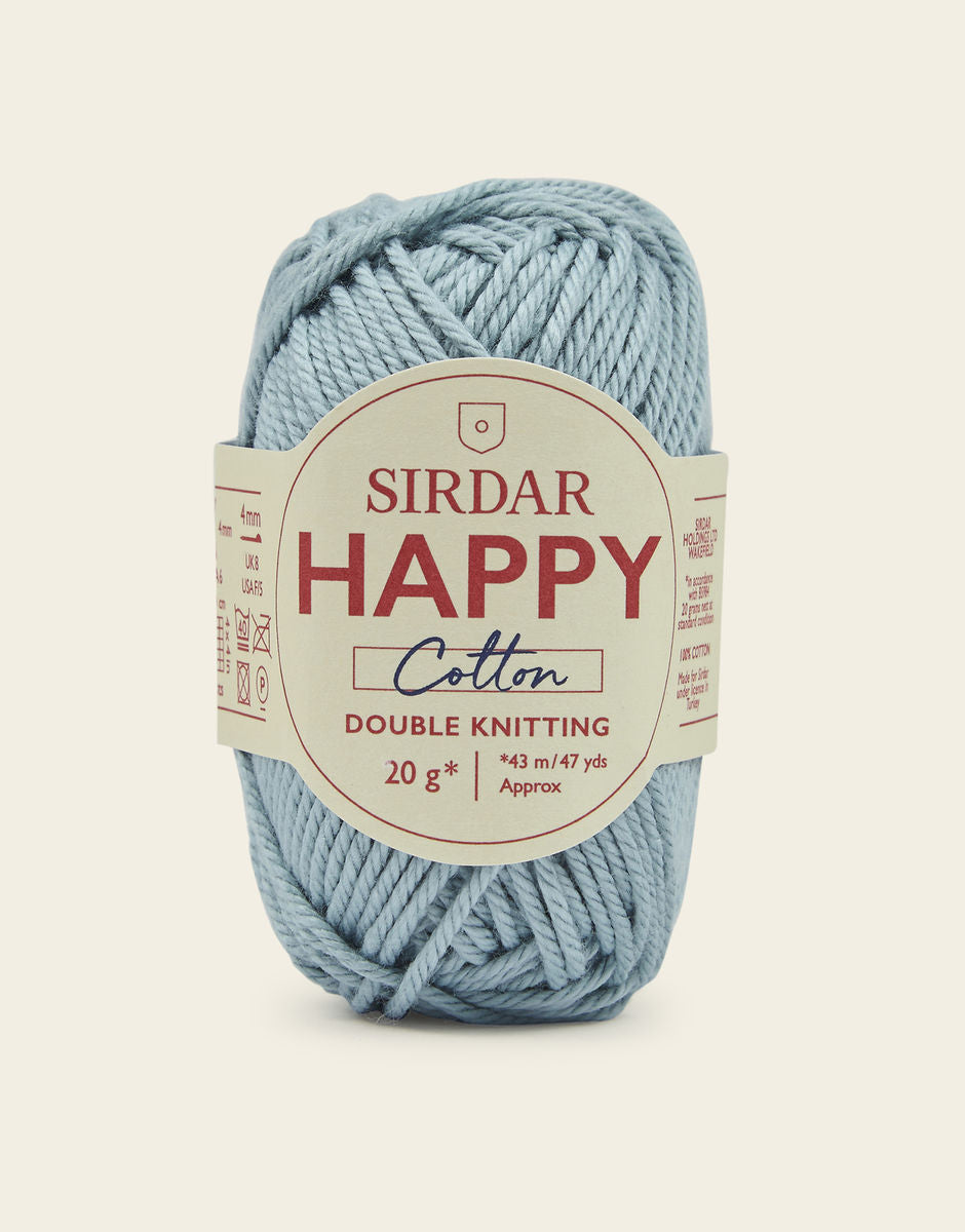 Sirdar Happy Cotton DK - 100% Cotton DK Yarn In A Mini 20g ball