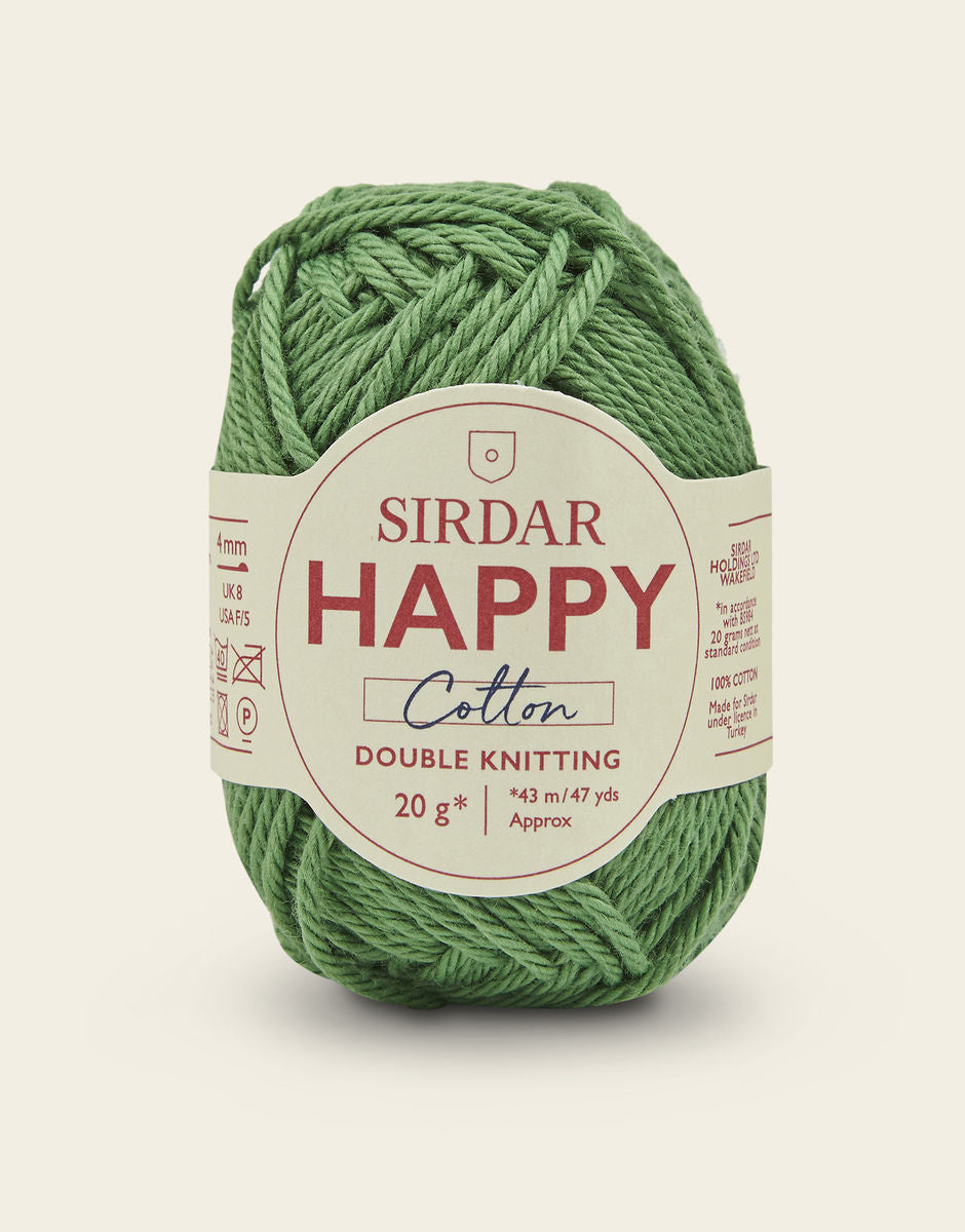 Sirdar Happy Cotton DK - 100% Cotton DK Yarn In A Mini 20g ball