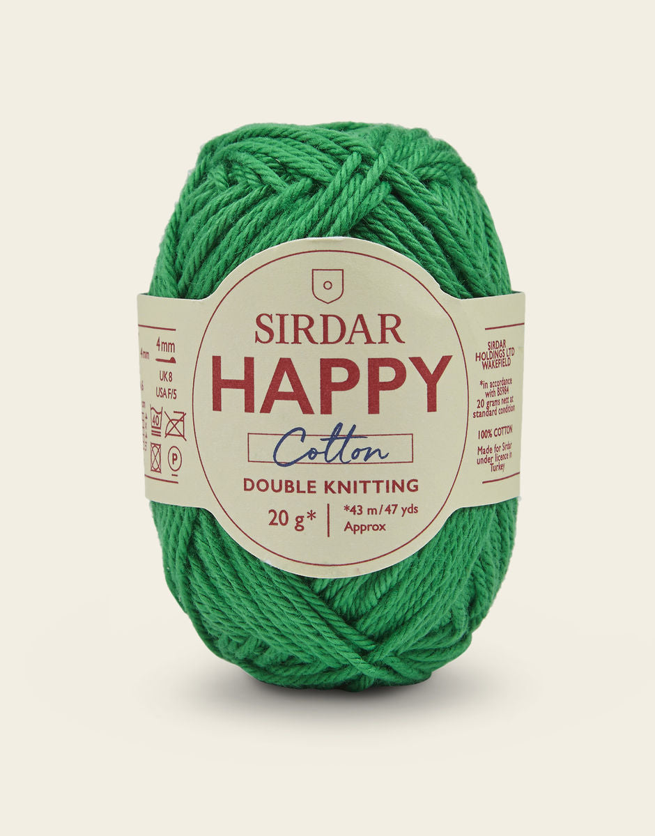 Sirdar Happy Cotton DK - 100% Cotton DK Yarn In A Mini 20g ball