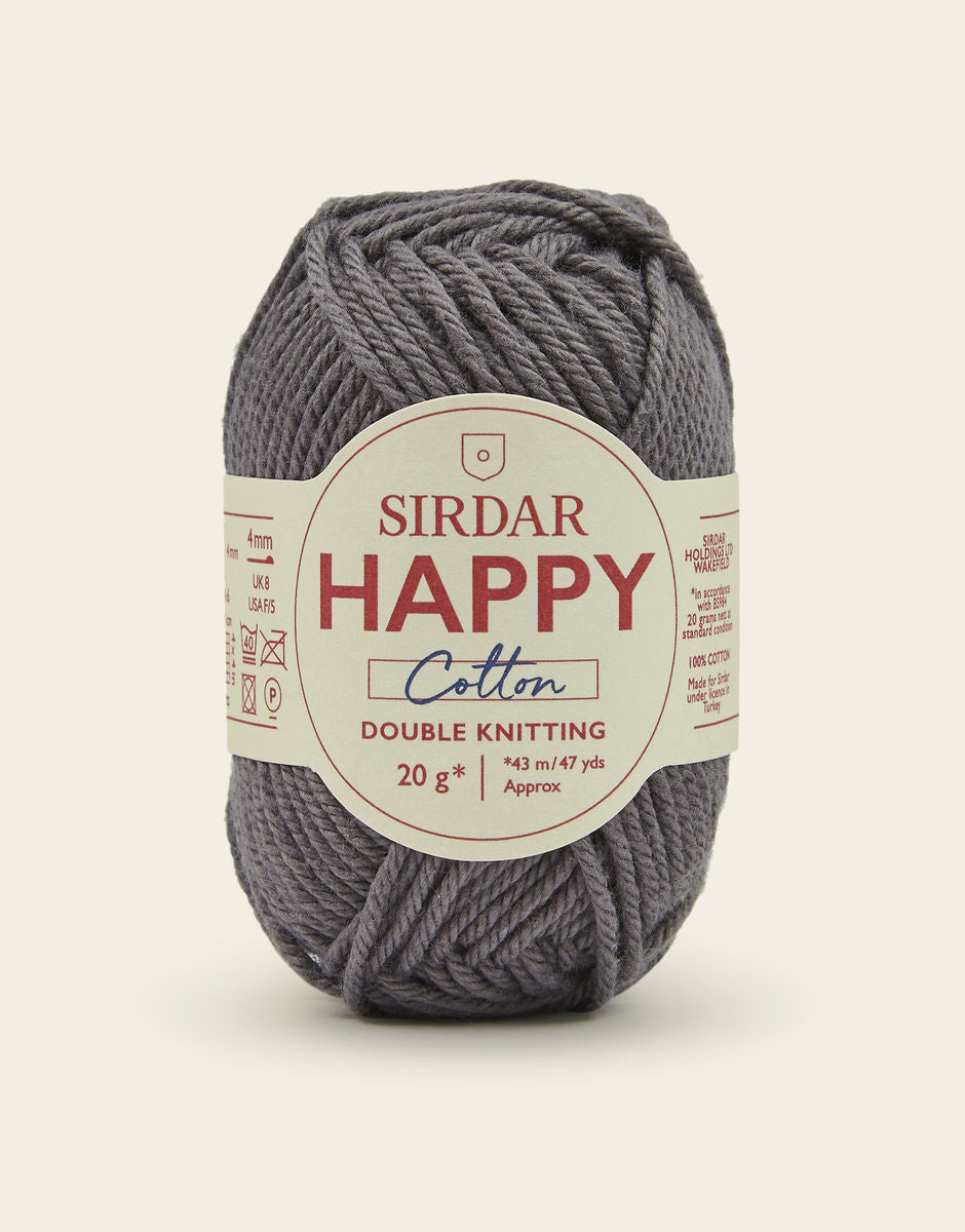 Sirdar Happy Cotton DK - 100% Cotton DK Yarn In A Mini 20g ball