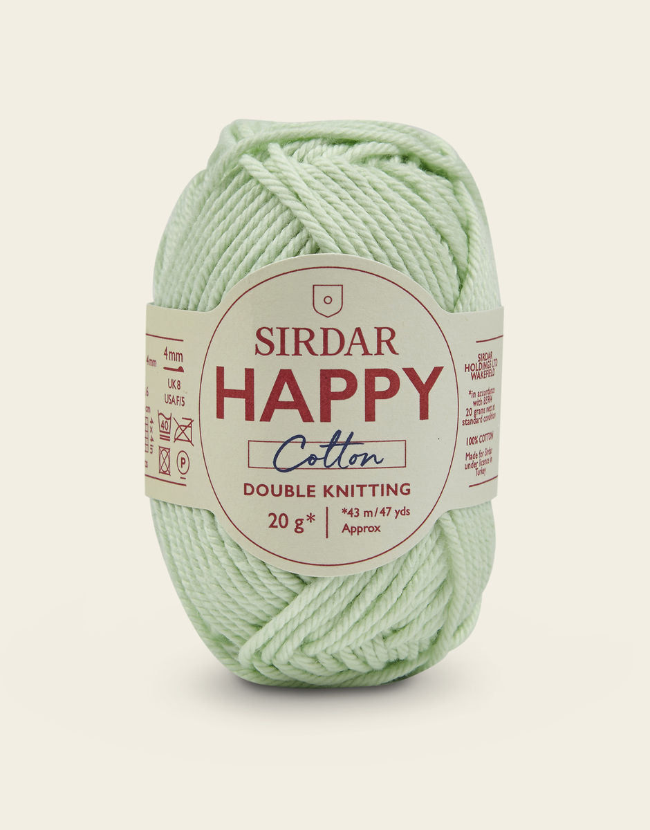Sirdar Happy Cotton DK - 100% Cotton DK Yarn In A Mini 20g ball
