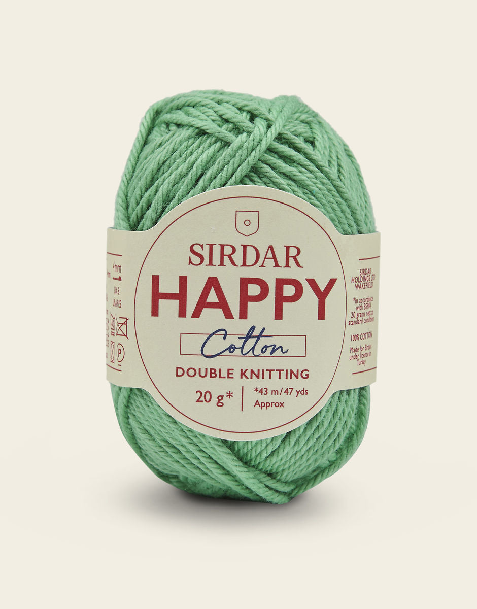 Sirdar Happy Cotton DK - 100% Cotton DK Yarn In A Mini 20g ball