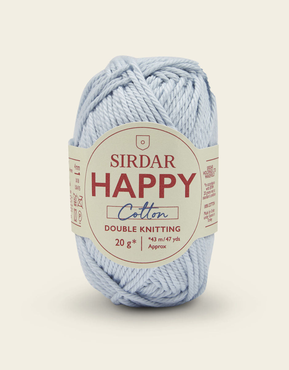 Sirdar Happy Cotton DK - 100% Cotton DK Yarn In A Mini 20g ball