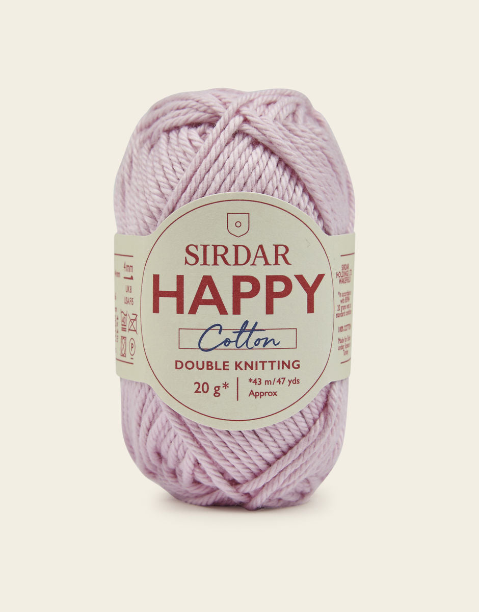 Sirdar Happy Cotton DK - 100% Cotton DK Yarn In A Mini 20g ball