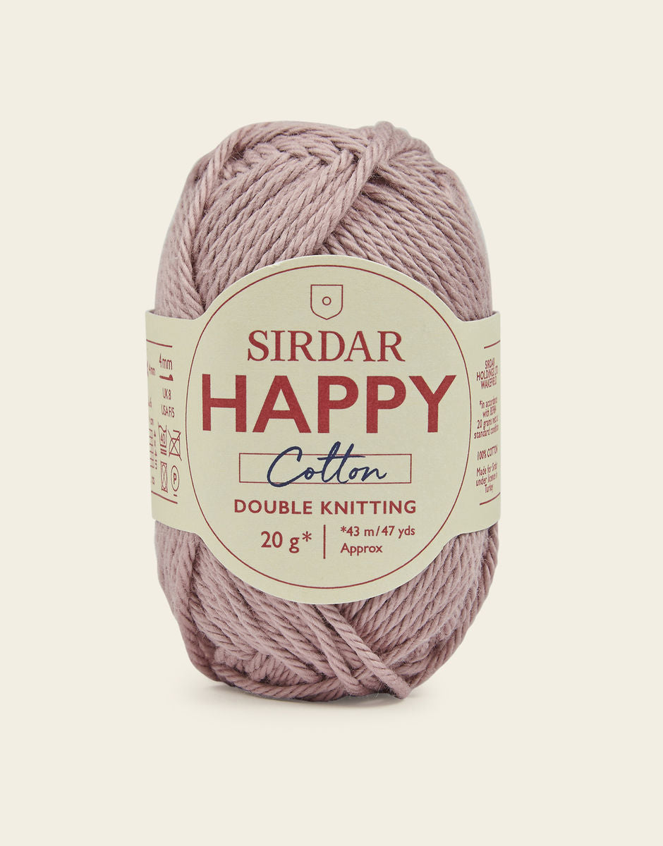 Sirdar Happy Cotton DK - 100% Cotton DK Yarn In A Mini 20g ball