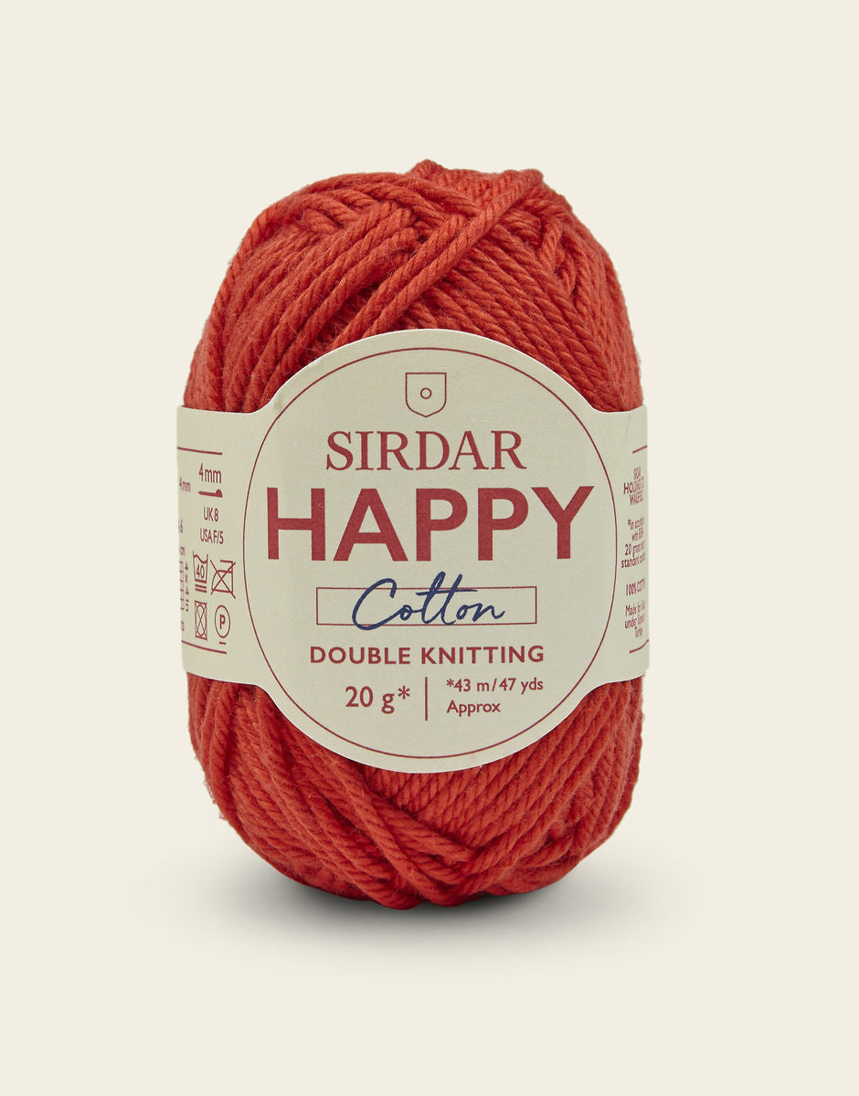 Sirdar Happy Cotton DK - 100% Cotton DK Yarn In A Mini 20g ball