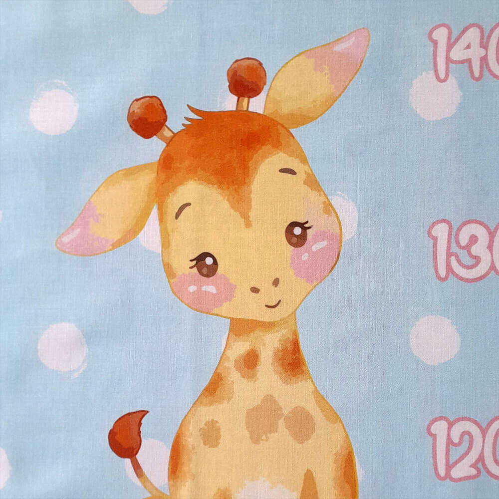 Watch Them Grow - Baby Grow Chart - Quilt Cot Fabric Panel