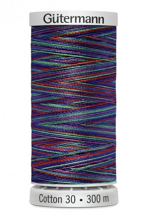 Gutermann Sulky Cotton No.30: Variegated: 300m Spools - Various Colours