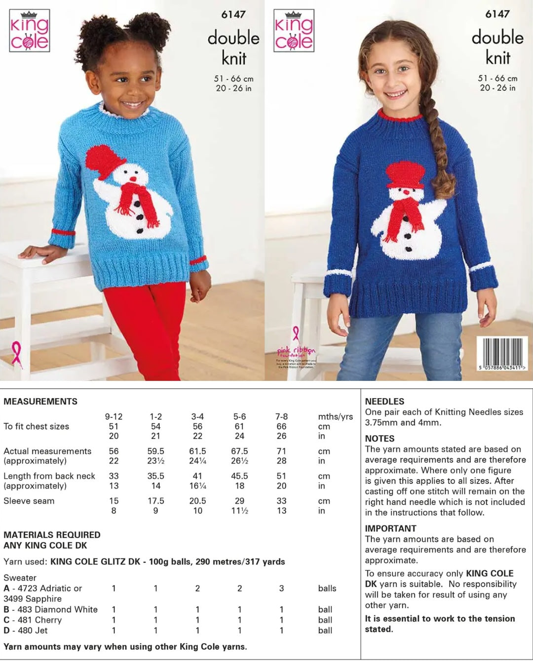 Knitting & Crochet Patterns - Children (Below Is a Very Small Selection of Patterns Available in the Shop)