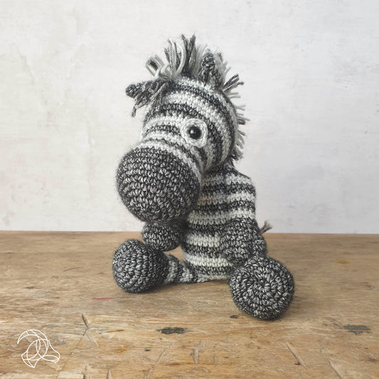 Dirk Zebra Crochet Kit by Hardicraft