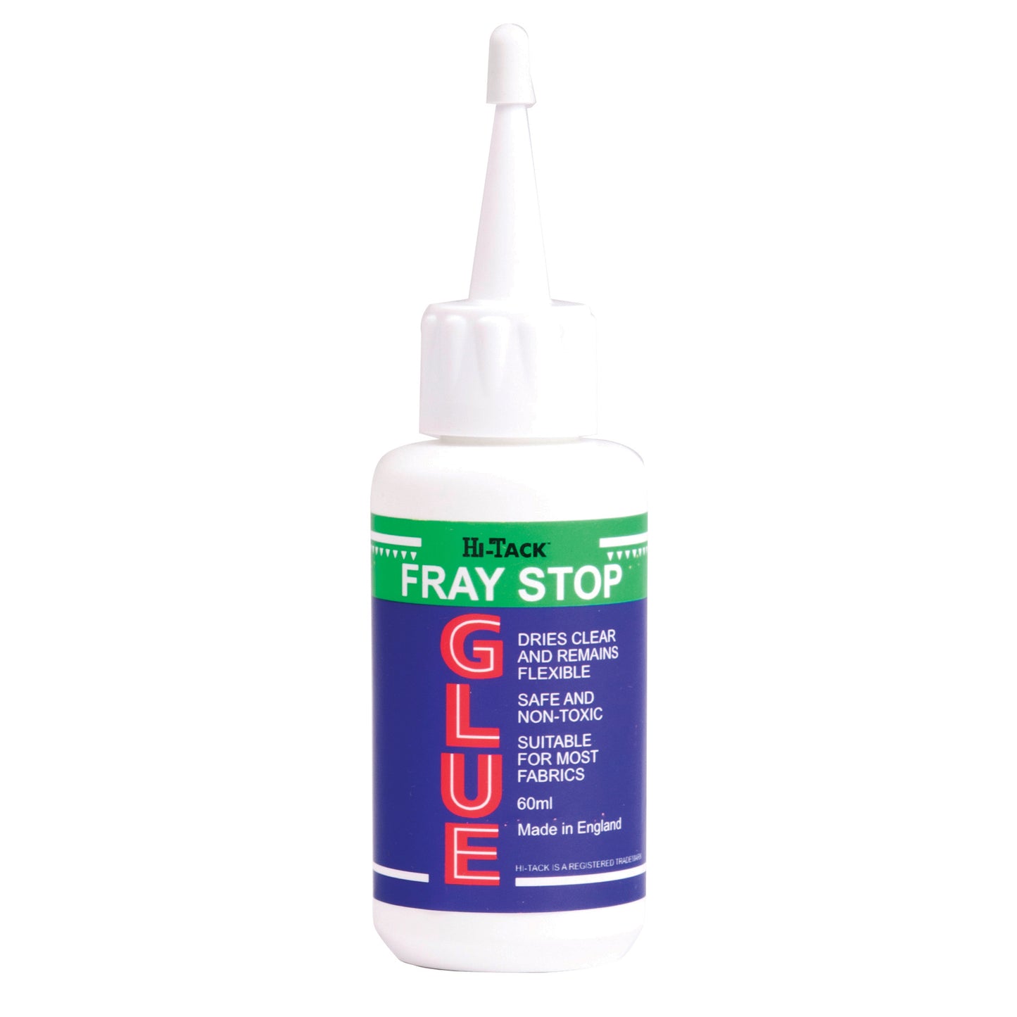 Hi-Tack Fray Stop Glue 60ml - suitable for most fabrics
