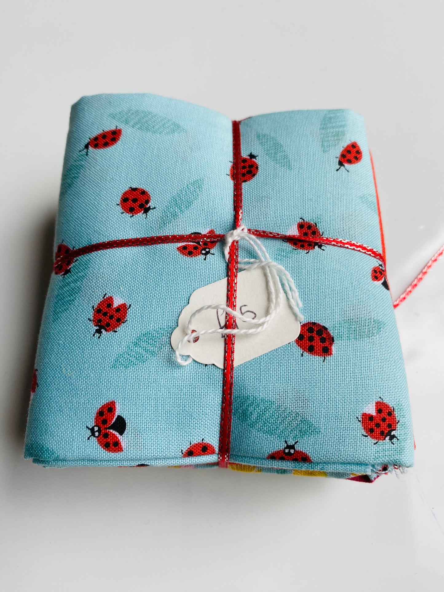 Fabric Fat Quarter Bundle - 'Ladybirds' - 100% Cotton