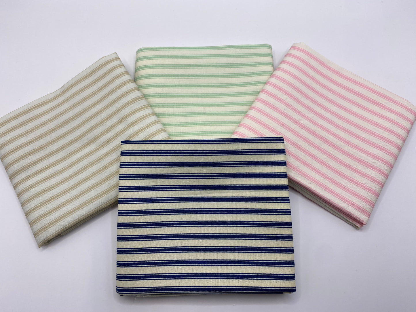 Fabric Fat Quarter Bundle - 'Stripes' - 100% Cotton Fabric