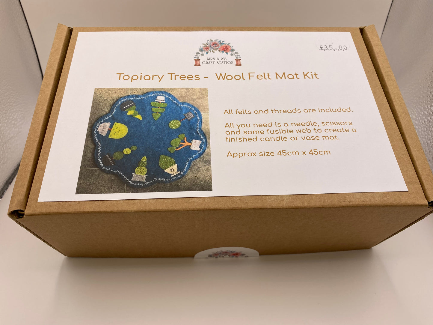 Topiary Trees - Wool Felt Mat Kit