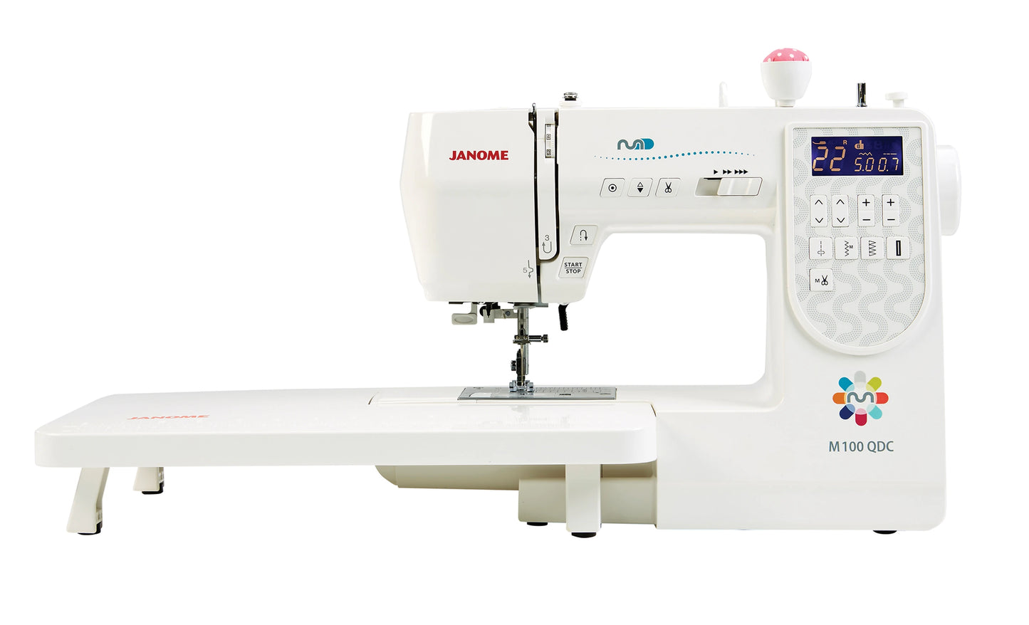 The Janome Model M100QDC Sewing Machine