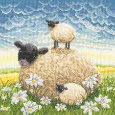 Double Trouble! Sheep & Lamb Counted Cross Stitch Kit