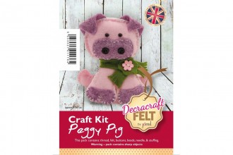 Peggy Pig Felt Kit - Lovely Beginners Felting Kit