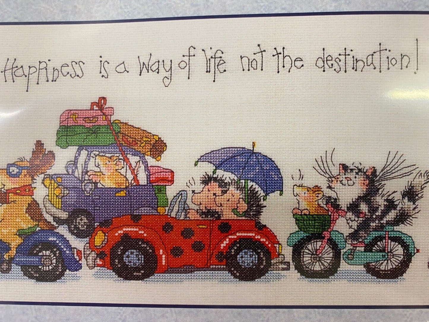 Happiness is a Way of Life -  Cross Stitch Kit by Bothy Threads