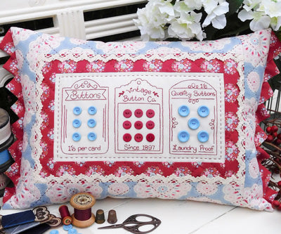 Vintage Buttons Cushion Pattern - The Rivendale Collection **SALE**